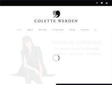 Tablet Screenshot of colettewerden.com